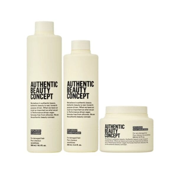 Authentic Beauty Concept Replenish rich trio: cleanser & conditioner & rich cream mask