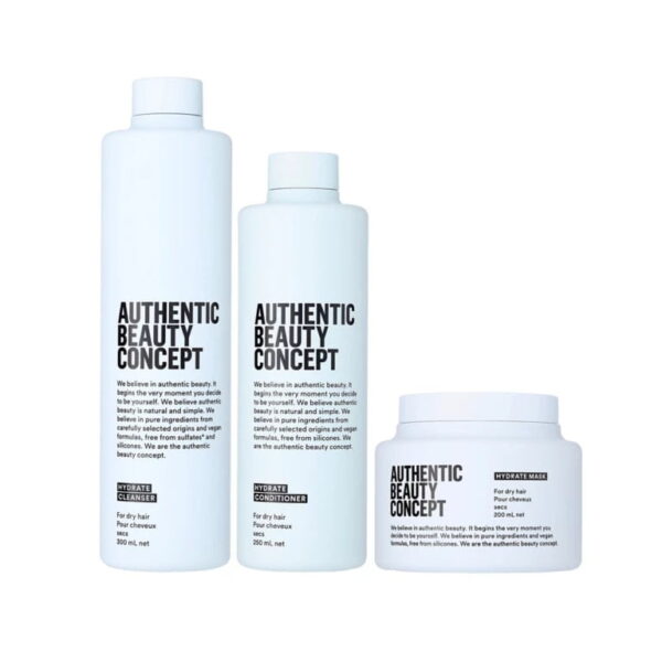 Authentic Beauty Hydrate trio : cleanser, conditioner & masker