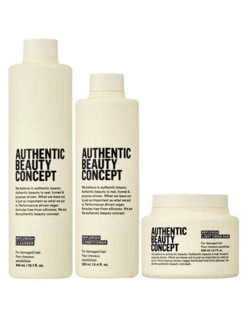 Authentic Beauty Concept Replenish light trio: cleanser & conditioner & light cream mask