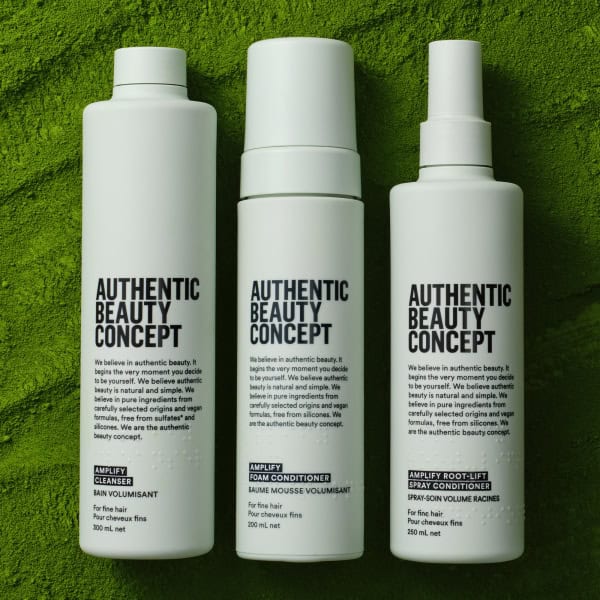 Authentic beauty concept Amplify cleanser, foam conditioner, root-lift spray conditioner