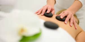 Hote stone massage