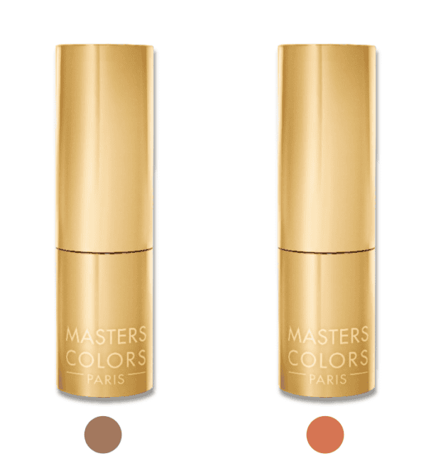 Finesse Beauty Masters Colors lip balm in beige and coral shades.